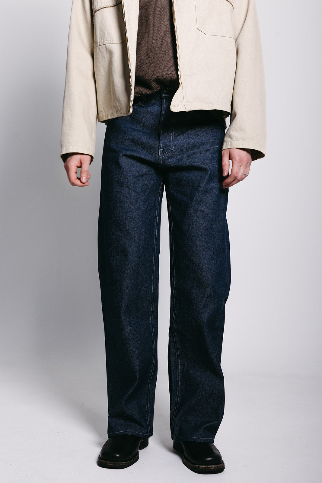 Relaxed Japanese Selvedge Denim - Natural Indigo