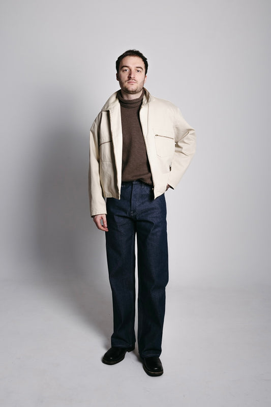 Relaxed Japanese Selvedge Denim - Natural Indigo