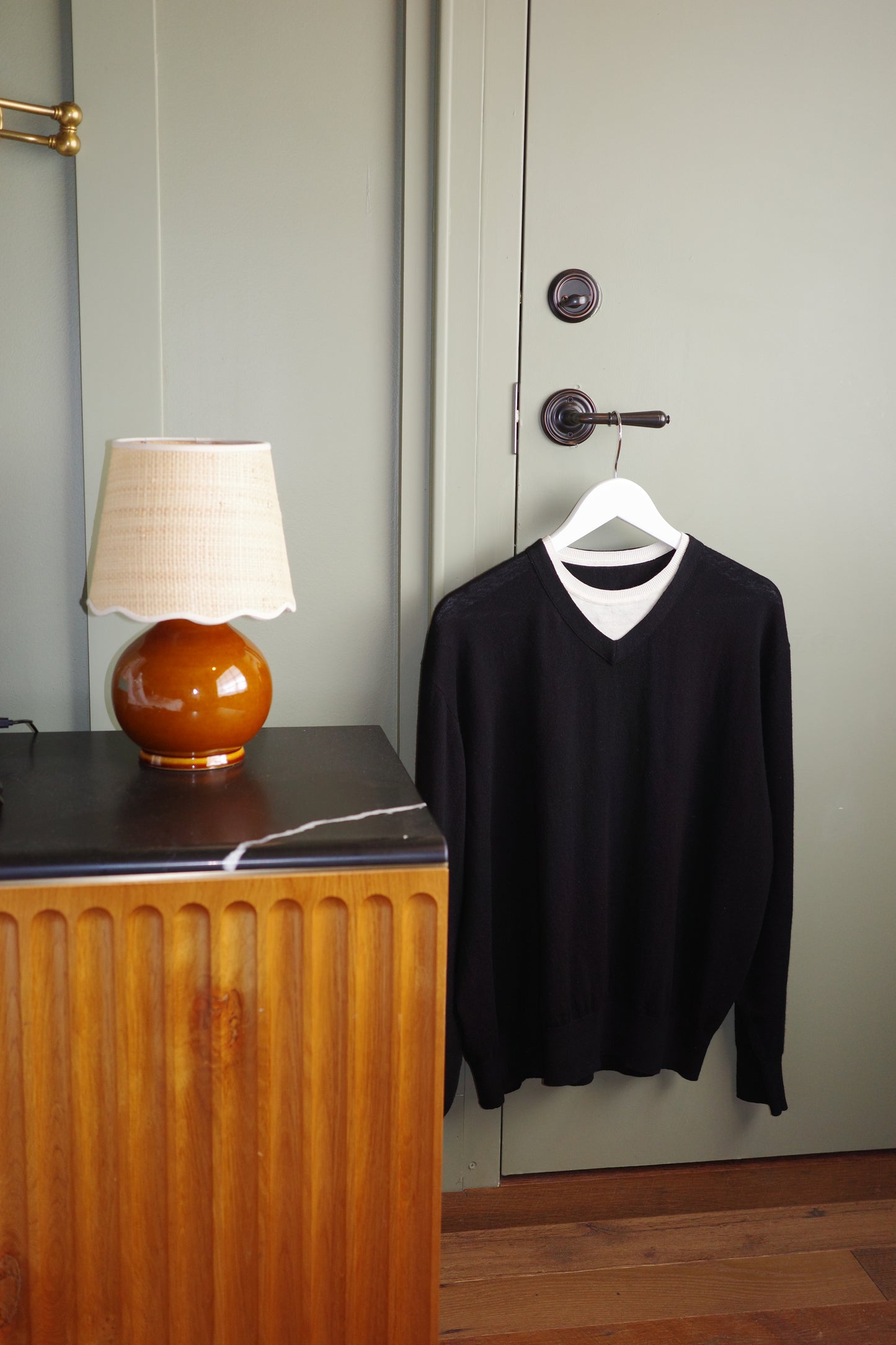 Faux Layered V-Neck Sweater