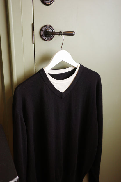 Faux Layered V-Neck Sweater