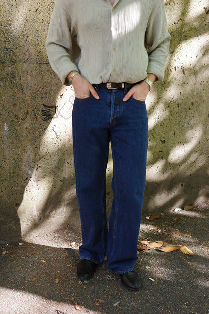 Classic Japanese Washed Denim - 90’s Blue