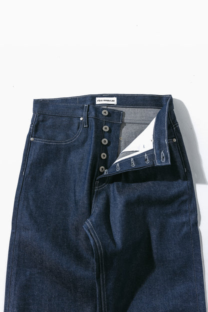 Relaxed Japanese Selvedge Denim - Natural Indigo