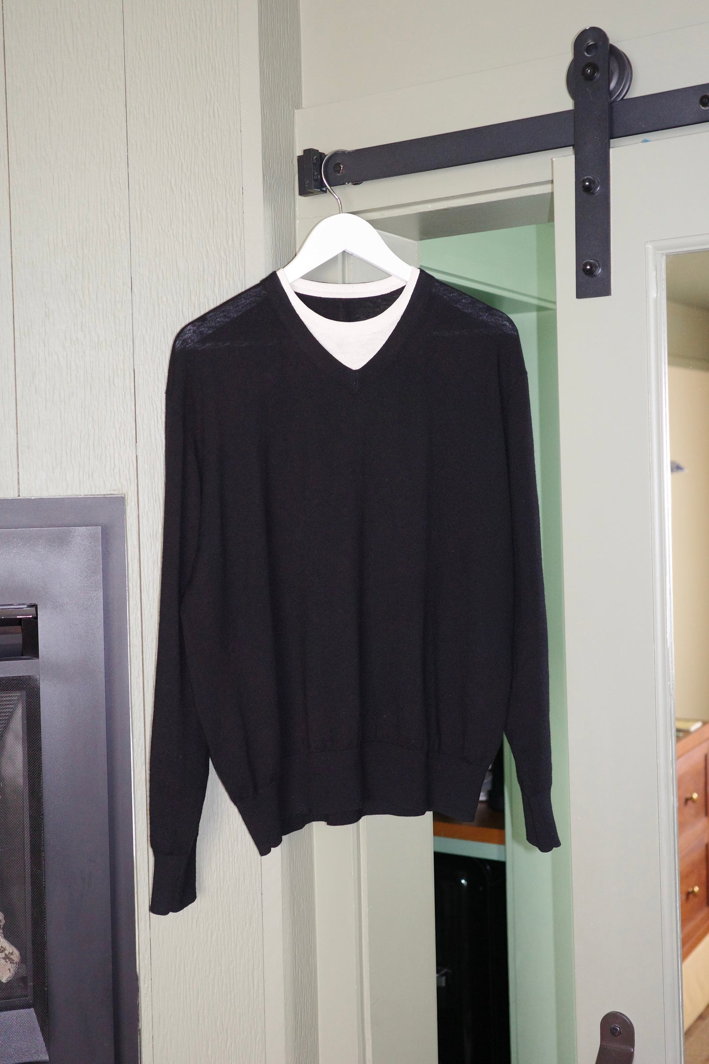Faux Layered V-Neck Sweater