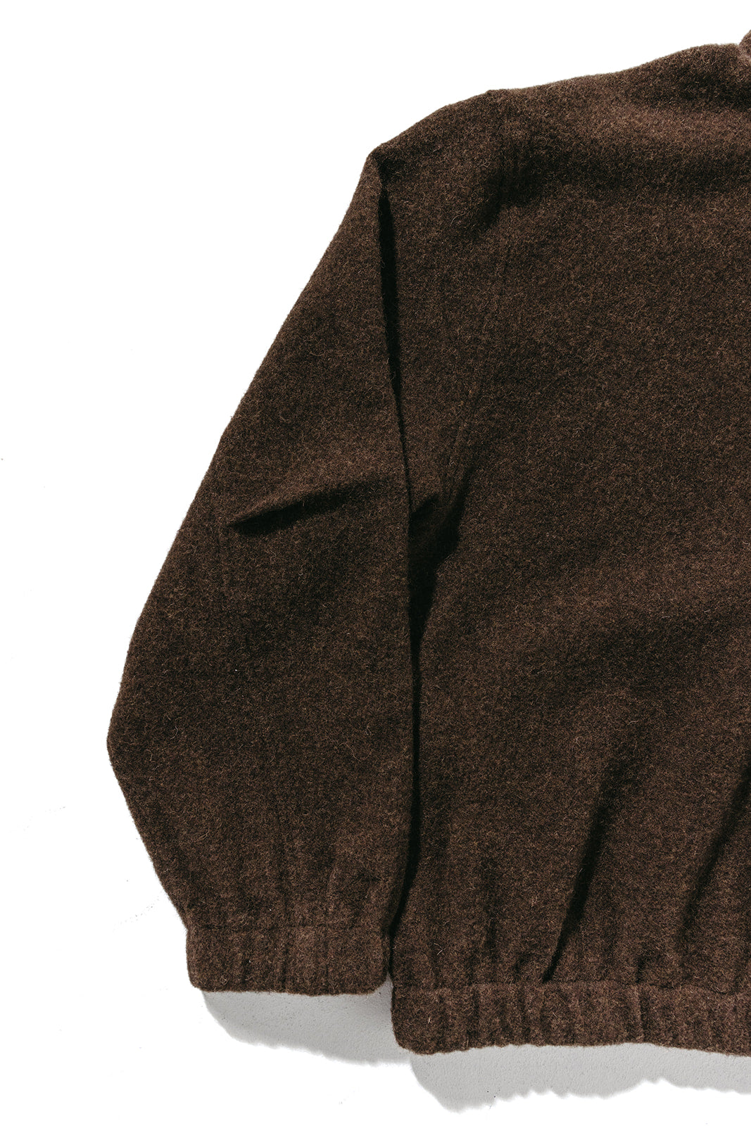 Natural Wool Fleece Half Zip Pullover