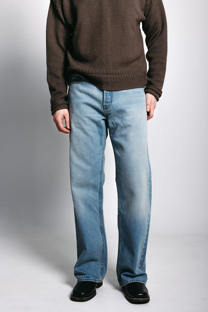 Relaxed Japanese Washed Denim - Vintage Light Wash
