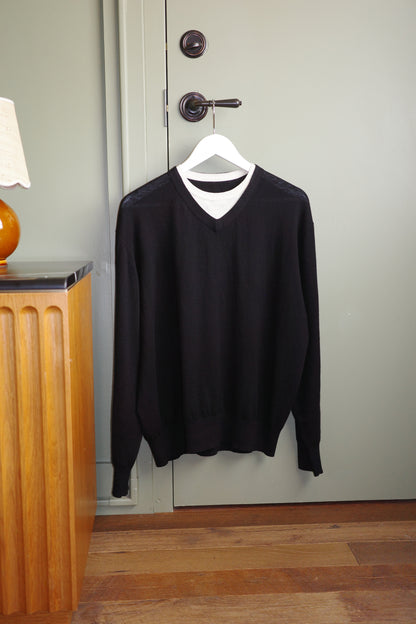 Faux Layered V-Neck Sweater