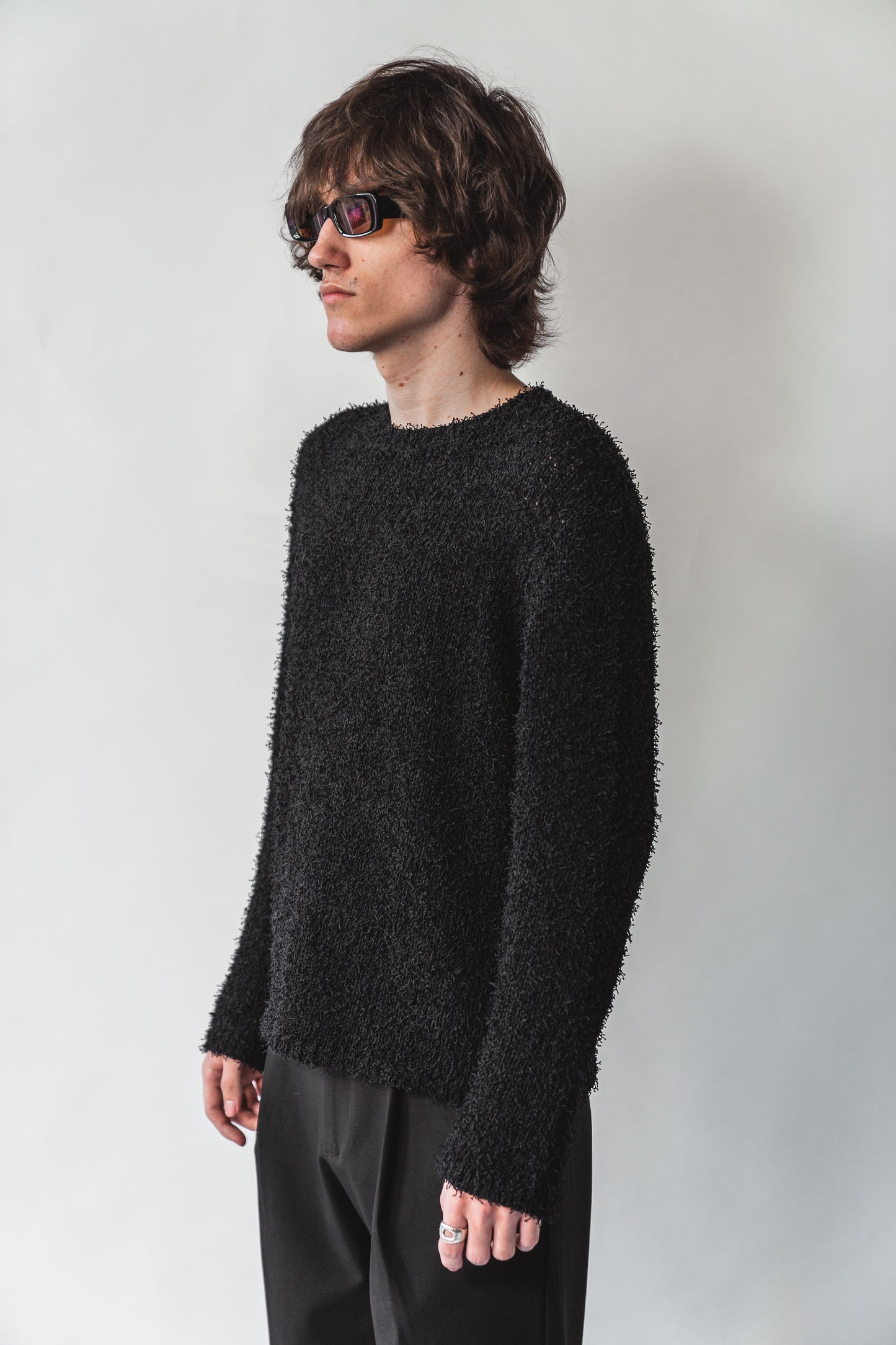 Loose Knit Fringe Sweater