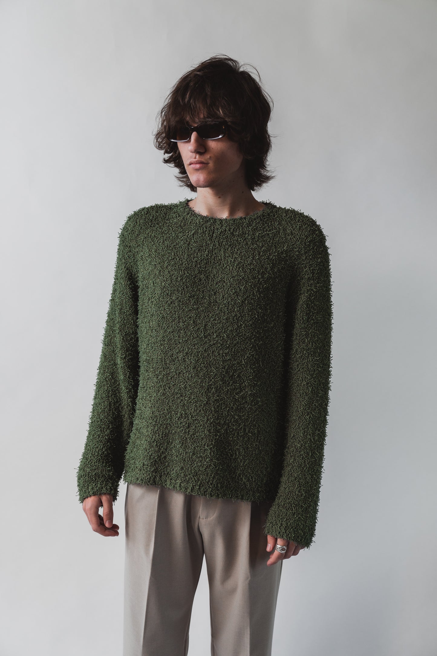 Loose Knit Fringe Sweater