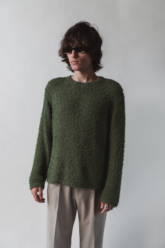 Loose Knit Fringe Sweater