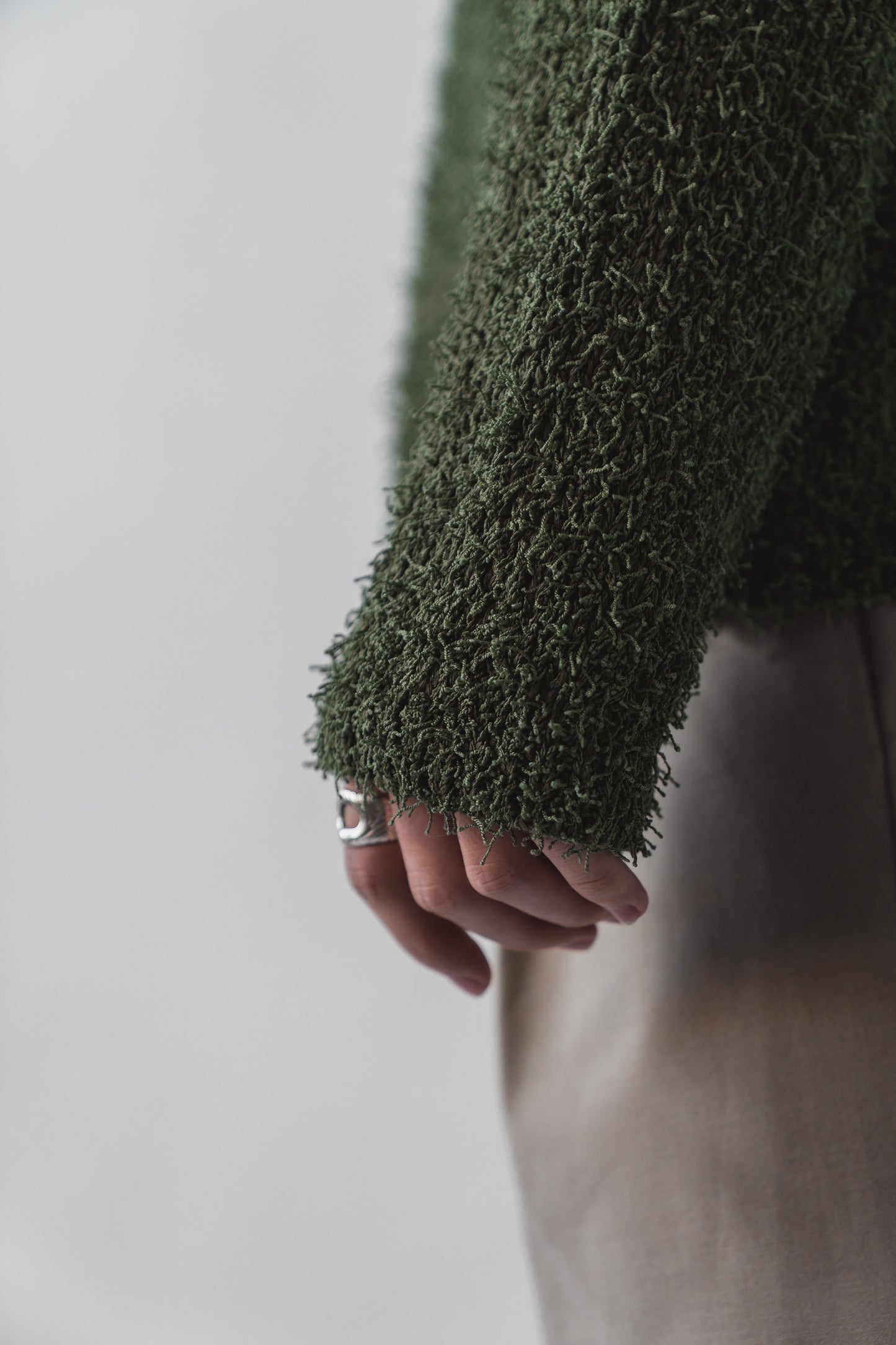 Loose Knit Fringe Sweater